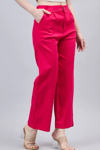 Pink Bell Bottom Pants