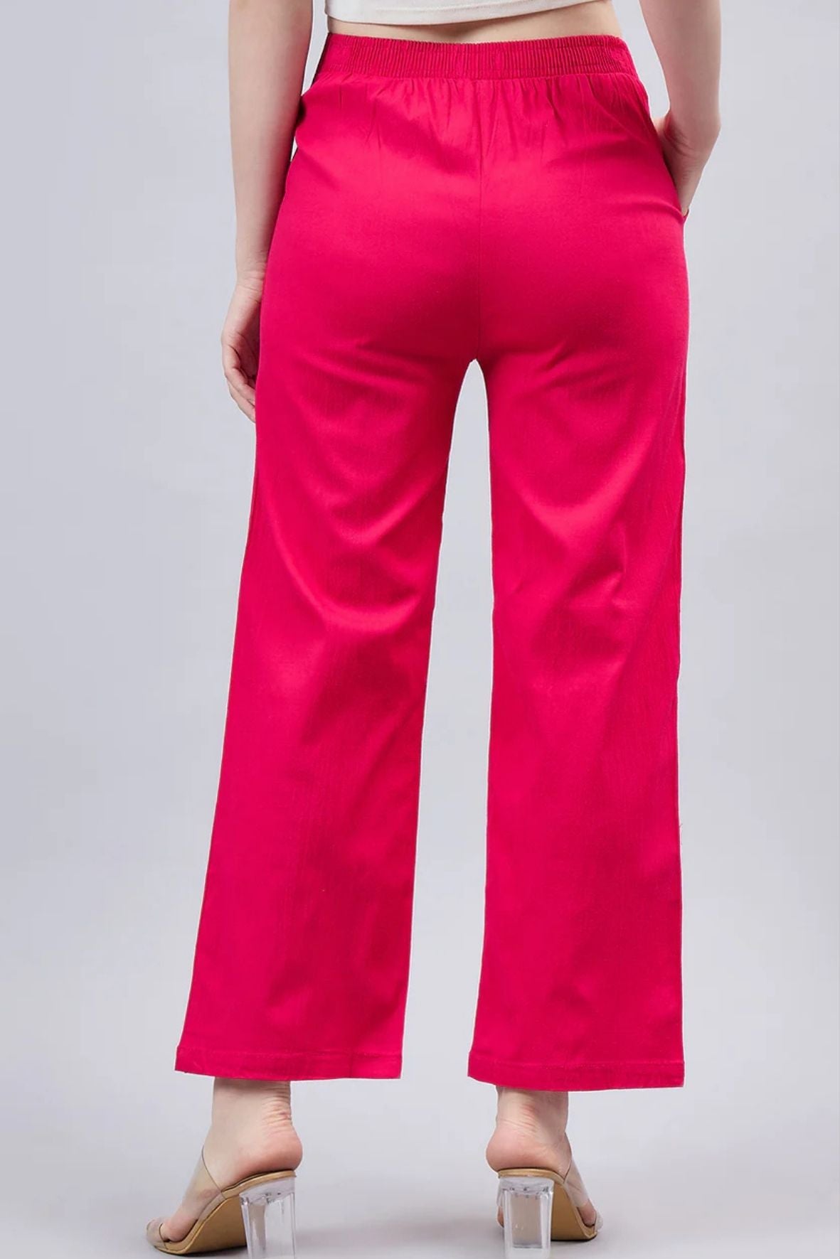 Pink Bell Bottom Pants