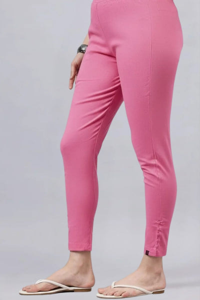 Peach Regular Fit Potli Pants