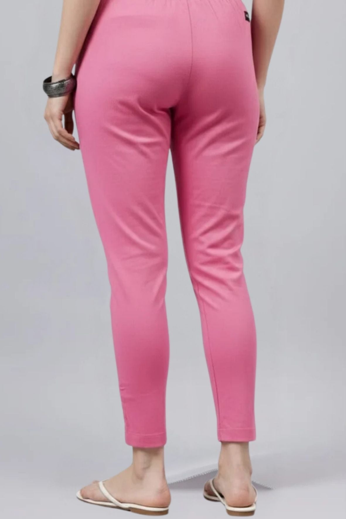 Peach Regular Fit Potli Pants