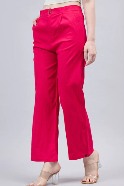 Pink Bell Bottom Pants