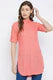 White Solid Coloured Short Kurti - 32" Length