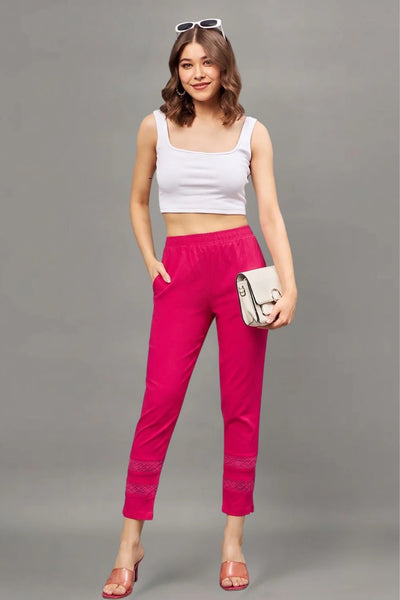 White Double Lace Pants
