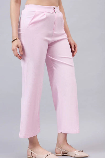 Baby Pink Bell Bottom Pants