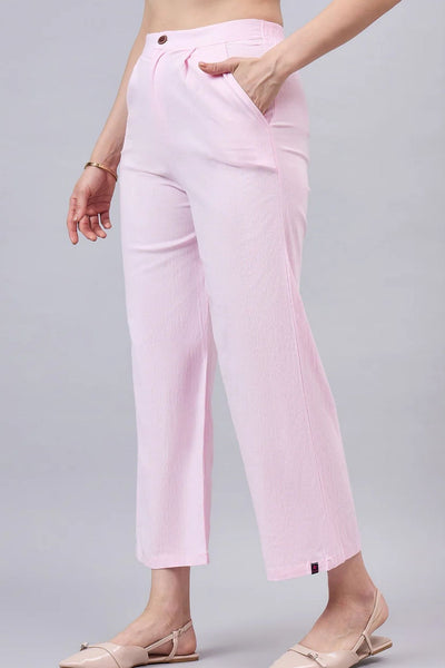 Baby Pink Bell Bottom Pants