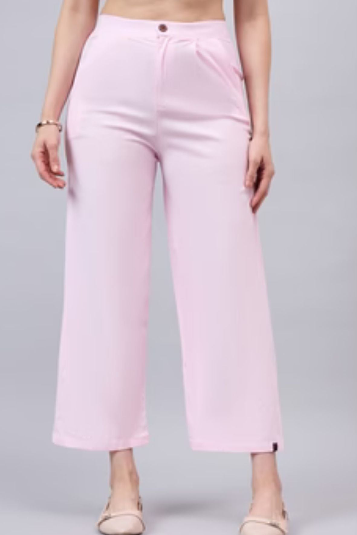 Baby Pink Bell Bottom Pants