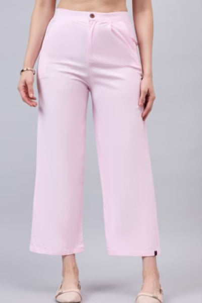 Baby Pink Bell Bottom Pants