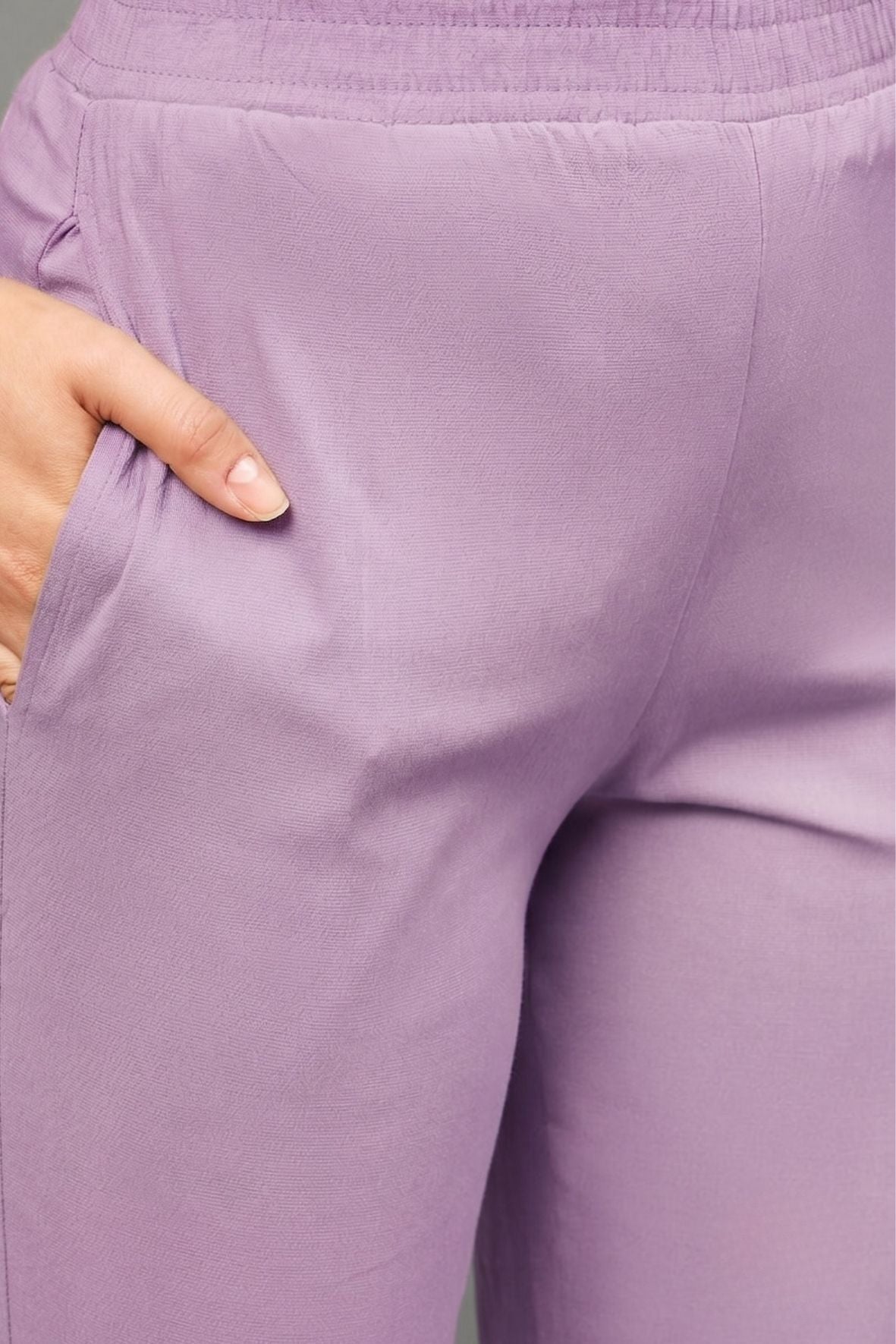 Purple Pink Colour Straight Pant