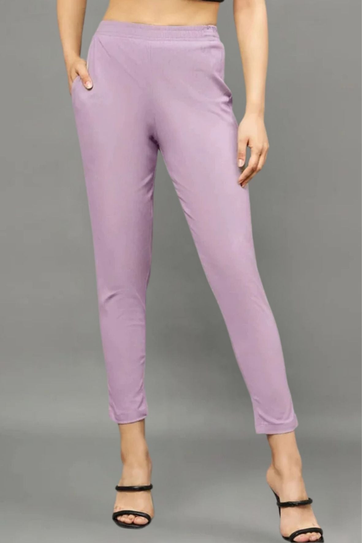 Purple Pink Colour Straight Pant