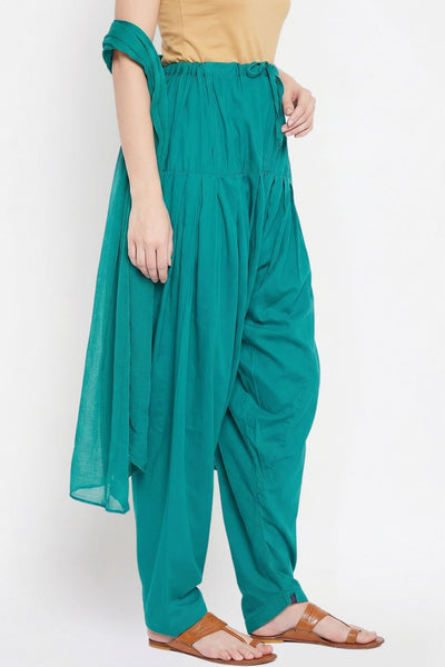Rama Green Rayon Plain Patiala(No Duppatta)