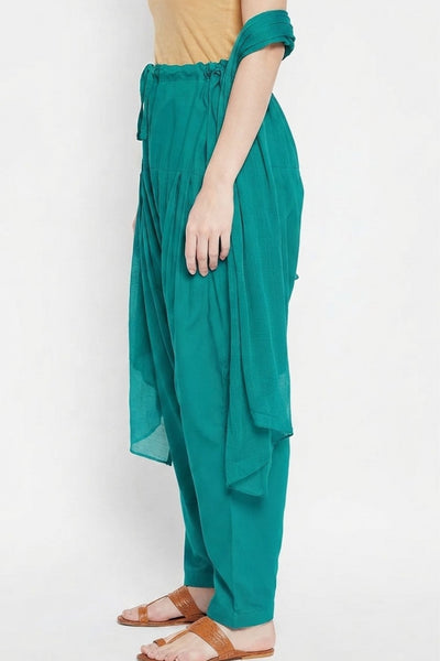 Rama Green Rayon Plain Patiala(No Duppatta)