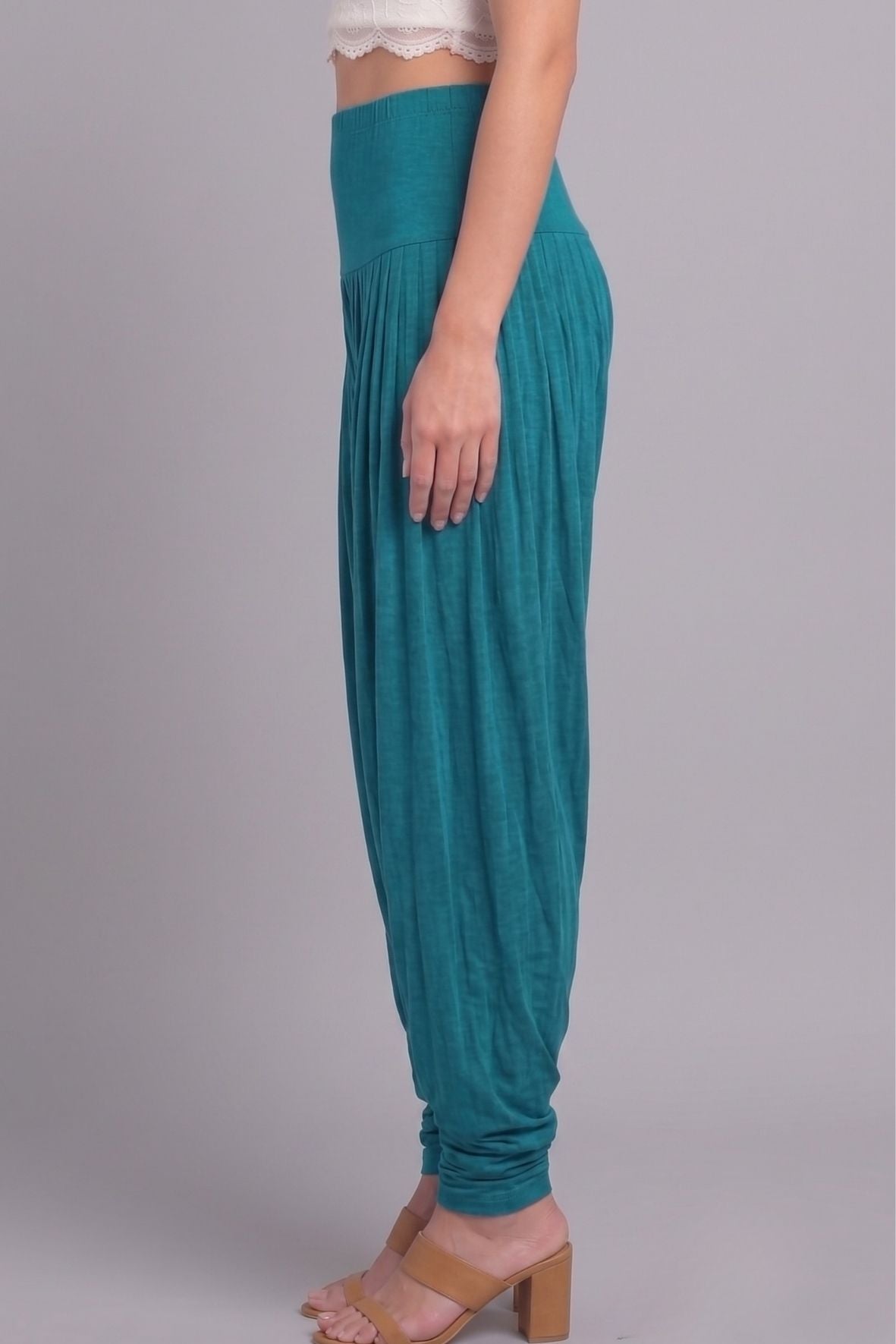 Rama Green Viscose Plain Dhoti