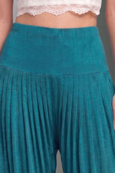 Rama Green Viscose Plain Dhoti