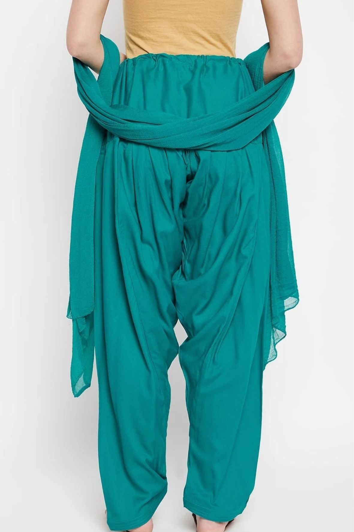 Rama Green Rayon Plain Patiala(No Duppatta)
