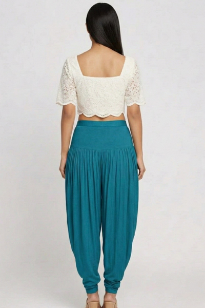Rama Green Viscose Plain Dhoti