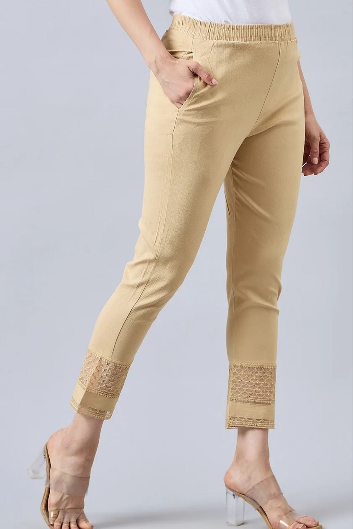 Skin Sequin Lace Pants