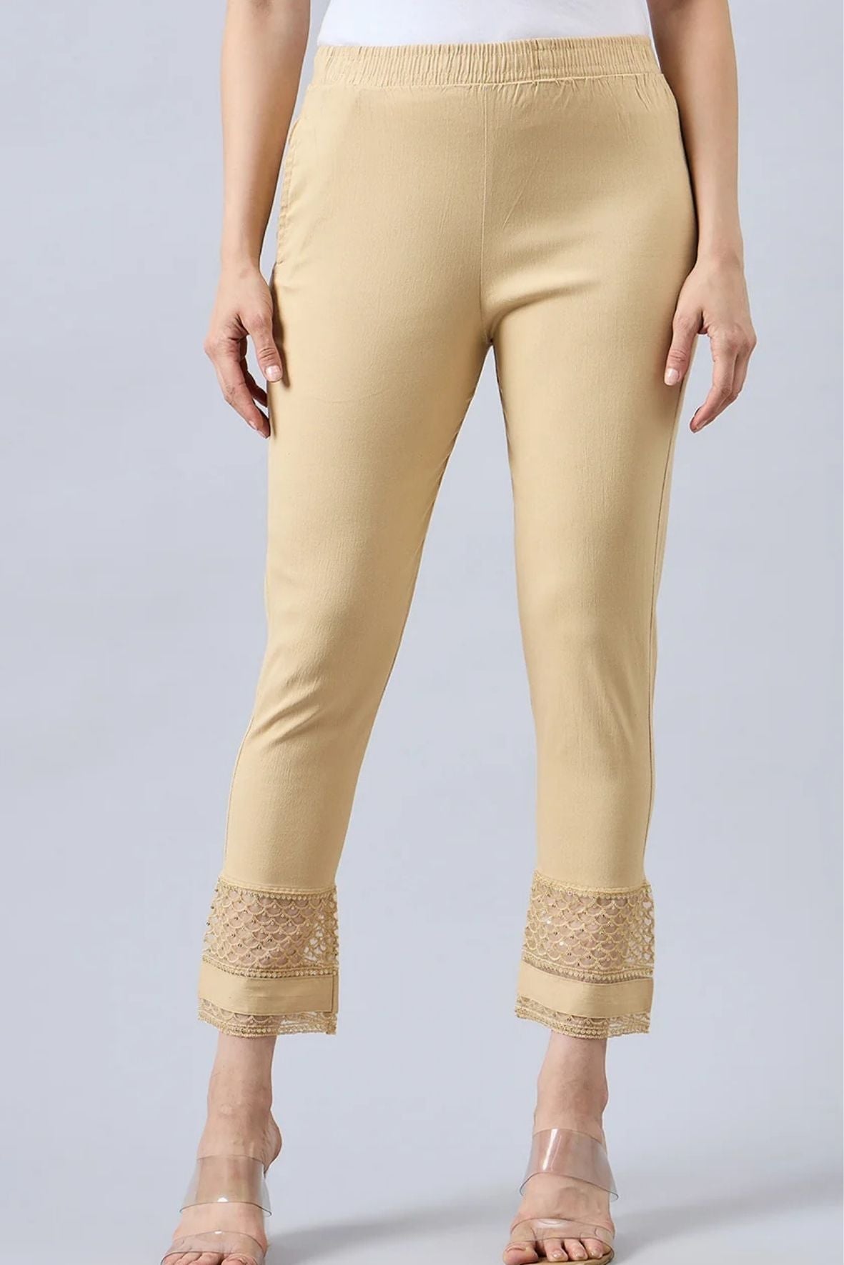 Skin Sequin Lace Pants