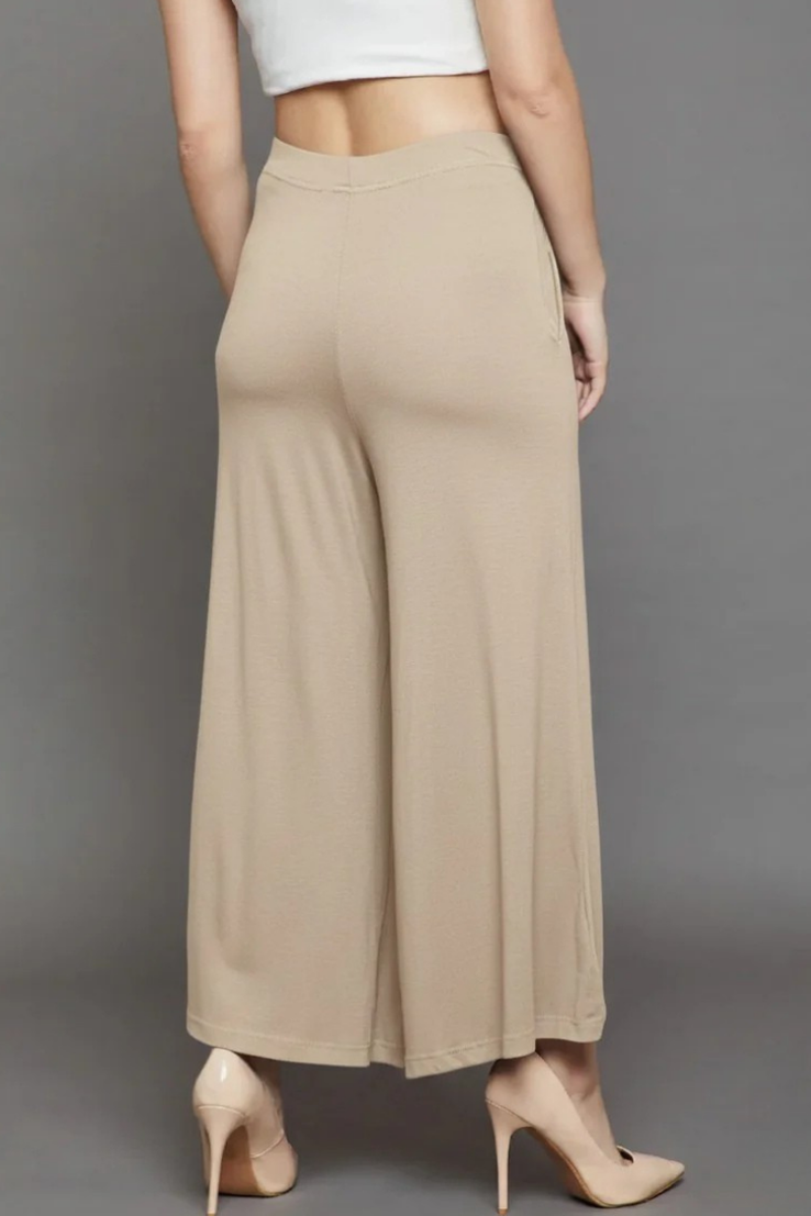 Skin Plain Viscose Palazzo