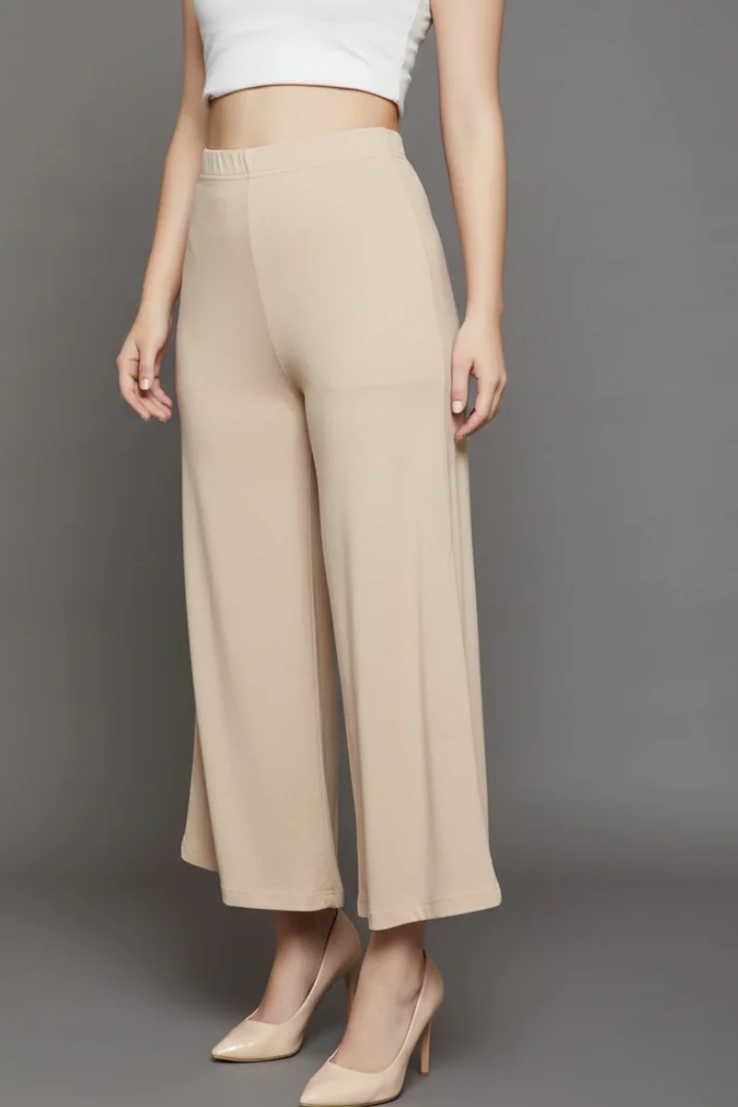 Skin Plain Viscose Palazzo