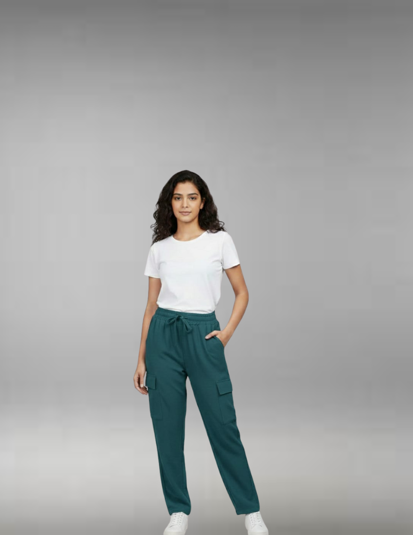 Women’s Turquoise Green Cargo Pants