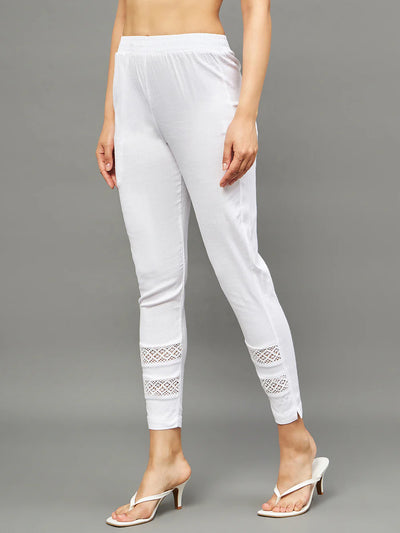 White Double Lace Pants