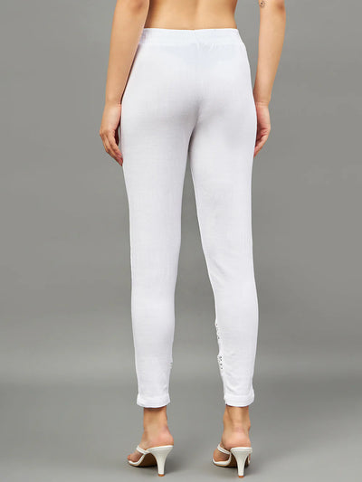 White Double Lace Pants