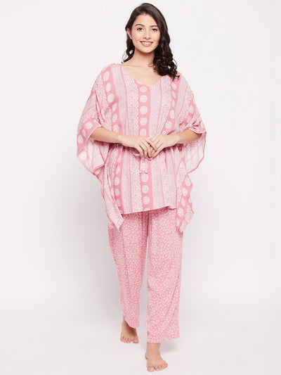 Mix & Match Paisley Kaftan Sets Pink