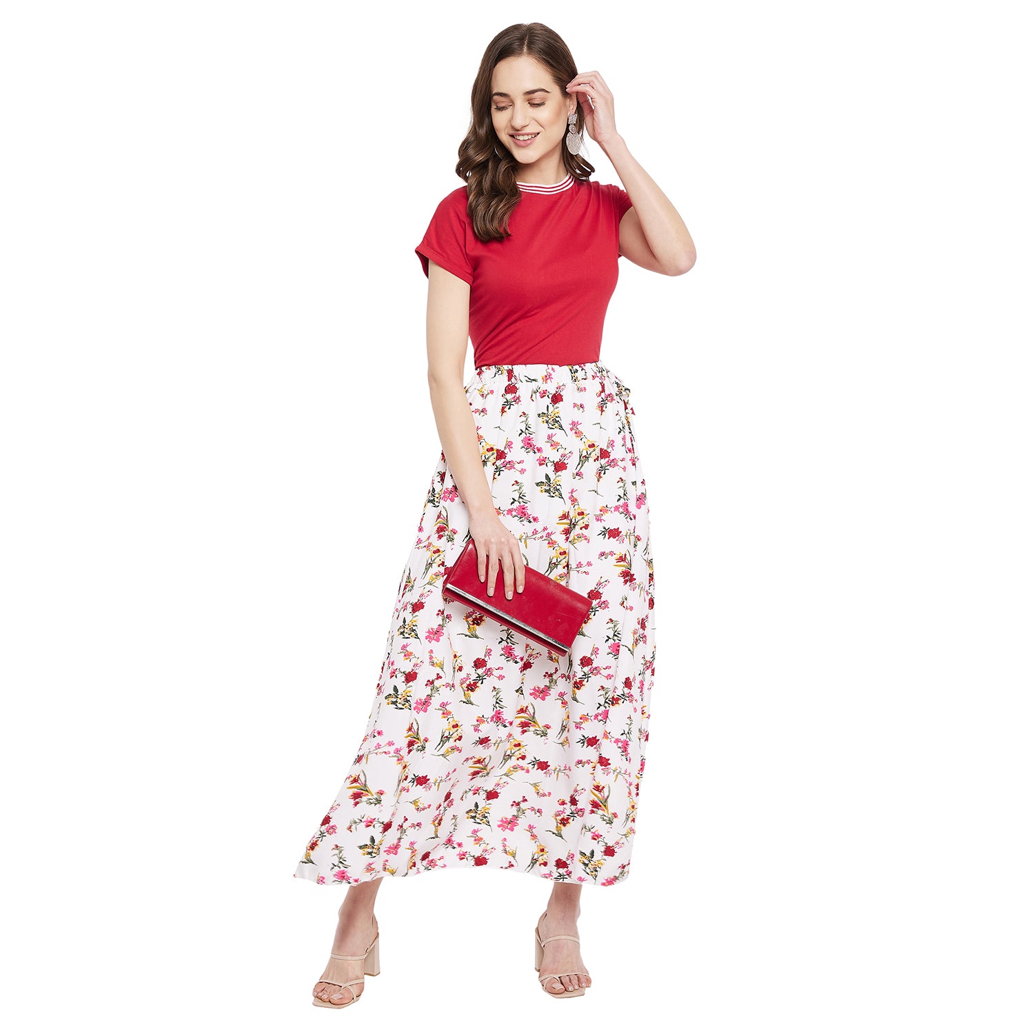 Mixed Floral Skirt