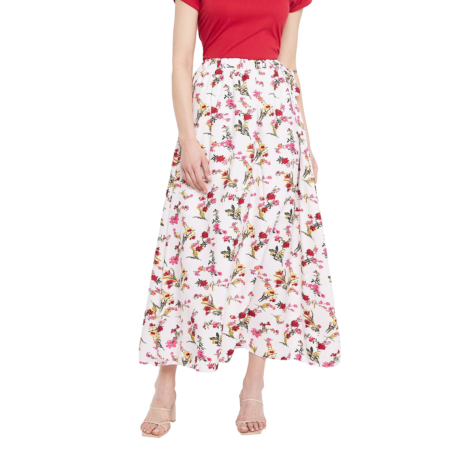 Mixed Floral Skirt
