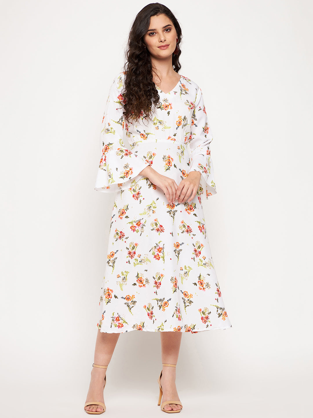 Floral Dress White