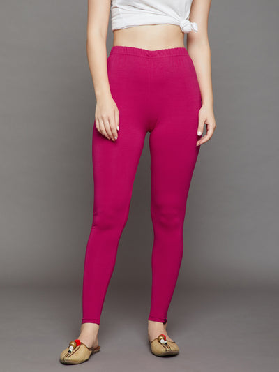 Magenta Viscose Chudidar Leggings