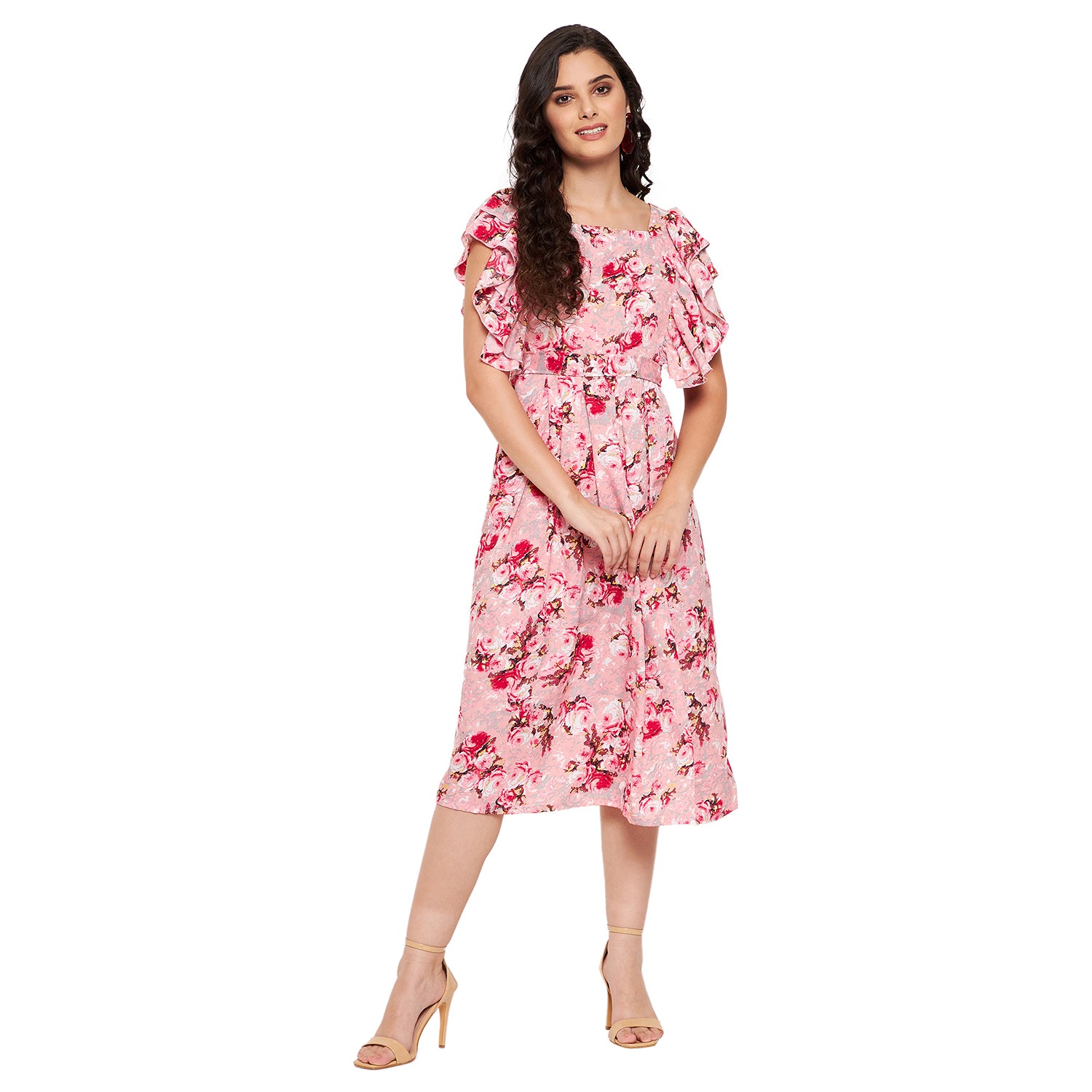 Ruffle Rosie Floral Dress
