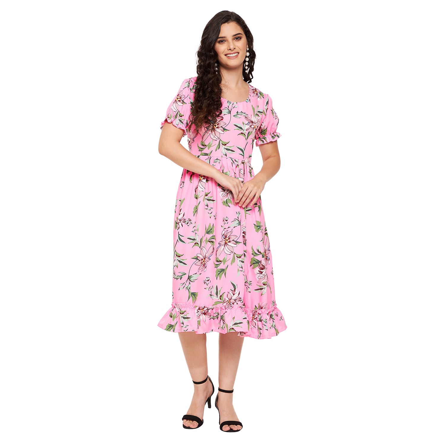 Frilly Floral Dress