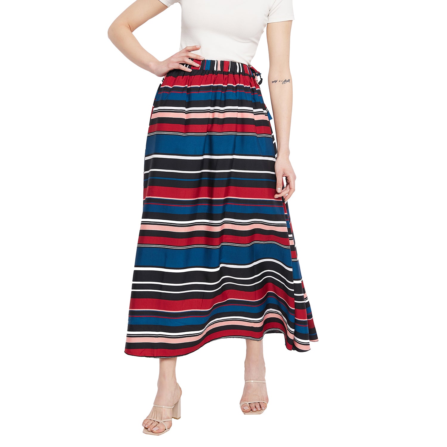 Horizontal Stripes Skirt