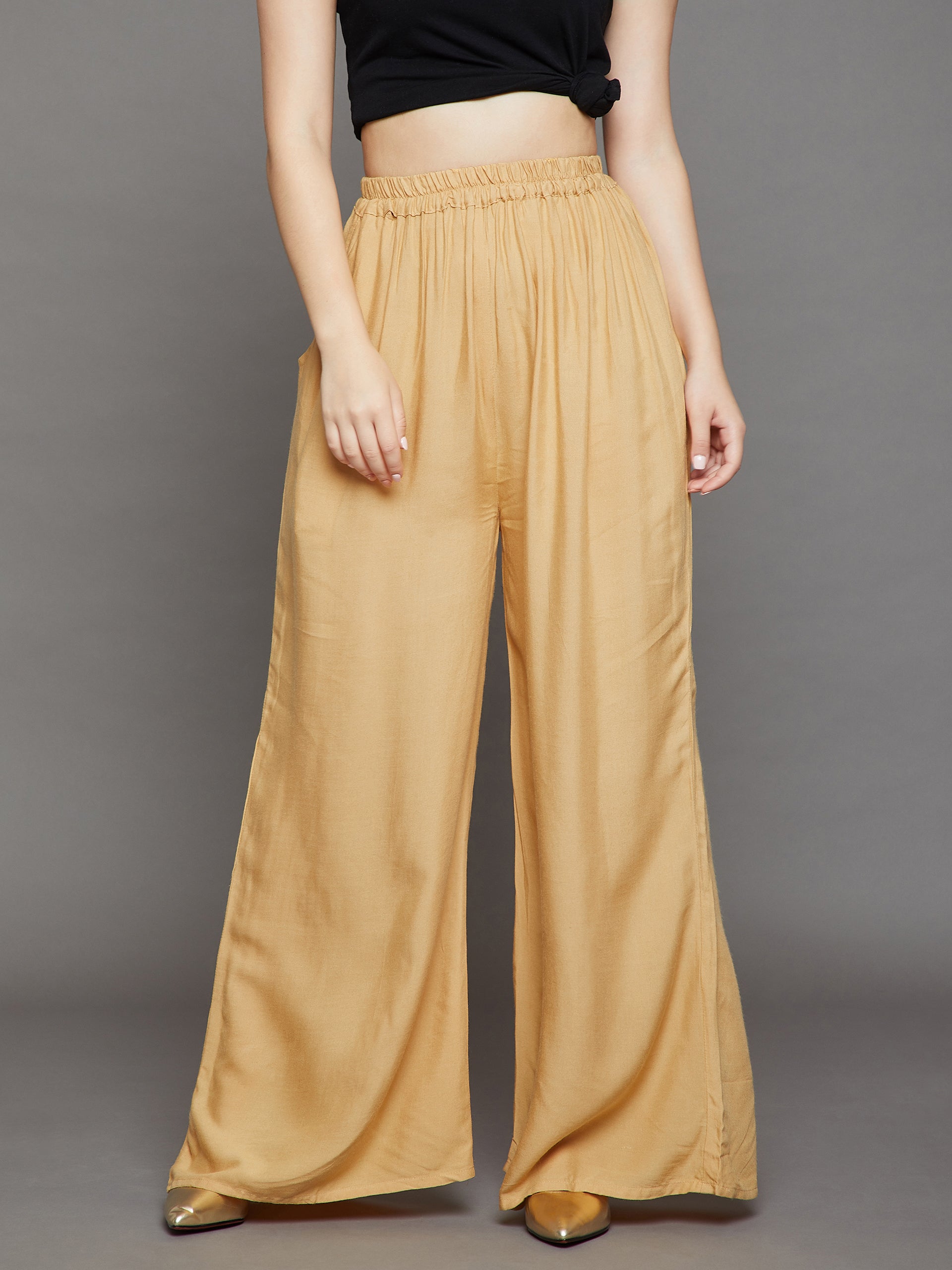 Skin Plain Rayon Palazzo