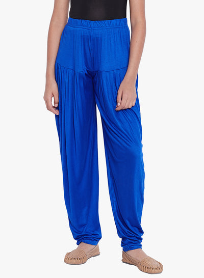 Royal Blue Viscose Dhoti Pants