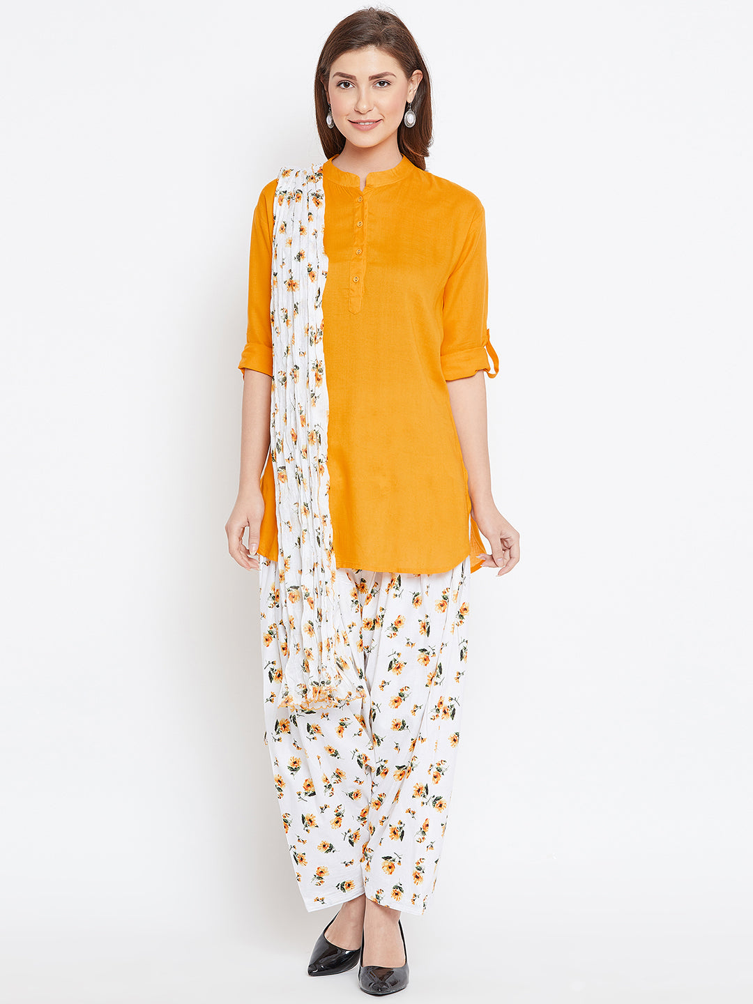 Yellow Blossom Patiala Set