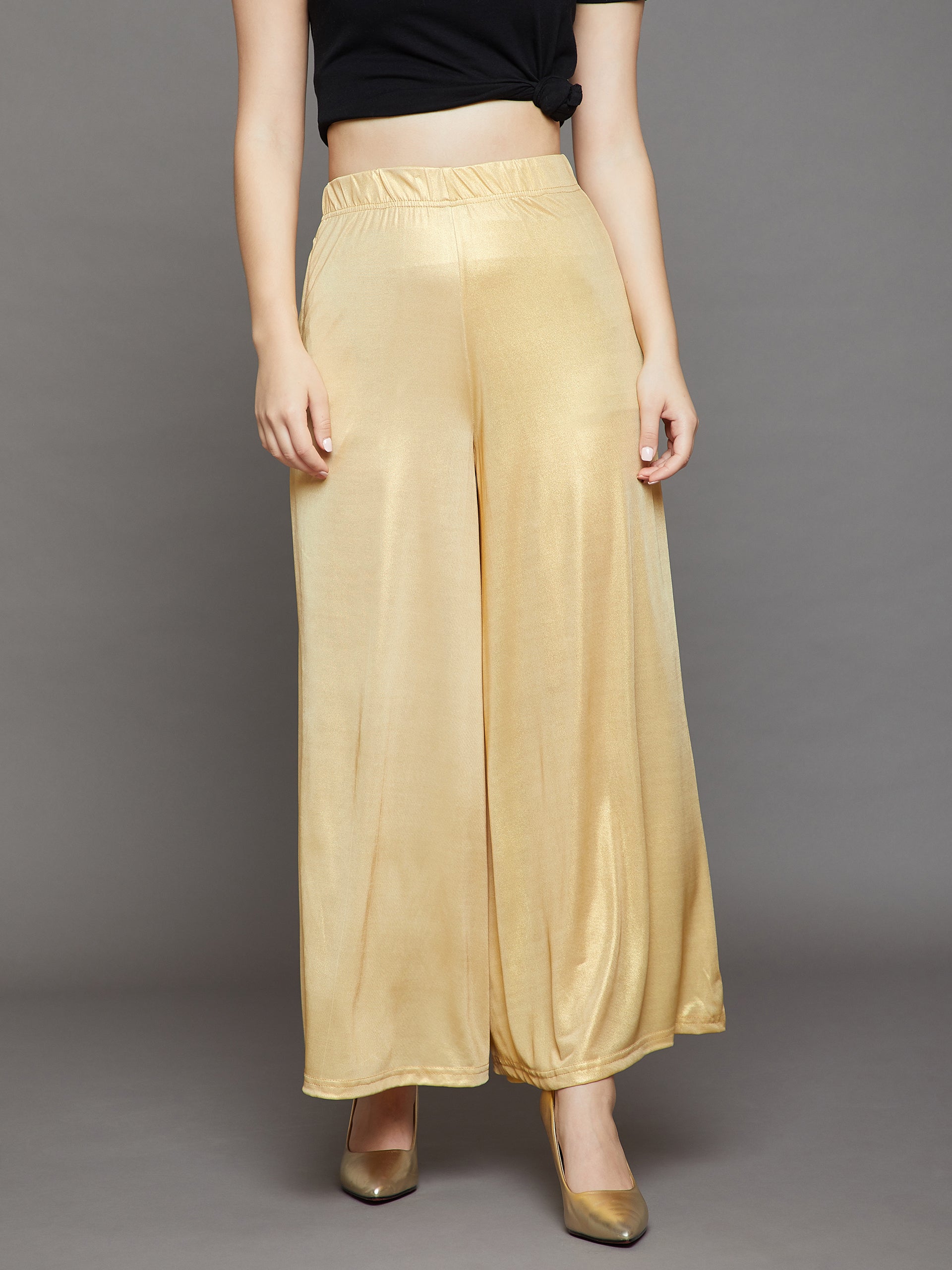 Light Gold Shimmer Palazzo