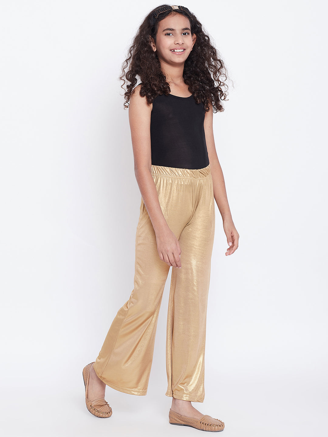 Kids Gold Shimmer Palazzo