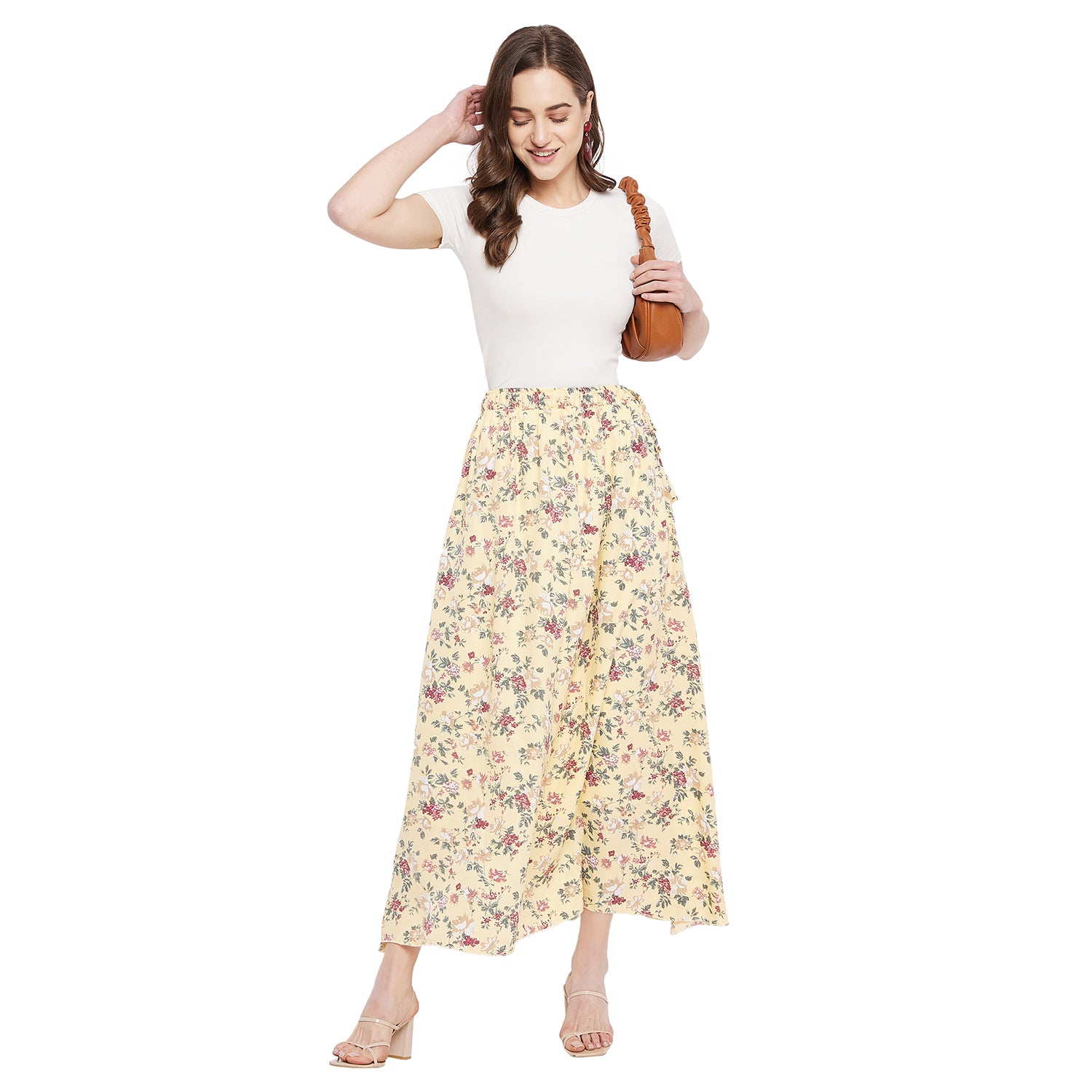 Rosie Floral Skirt Free Size
