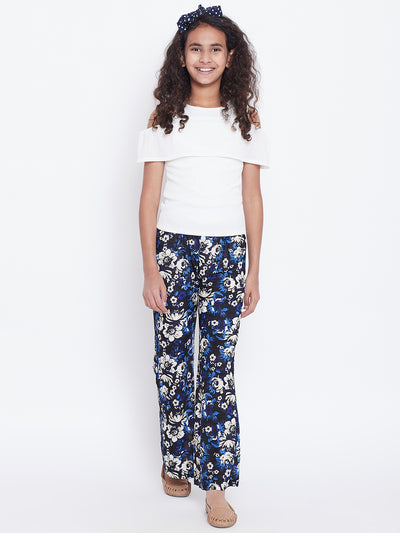 Blue Floral Printed Palazzo 40