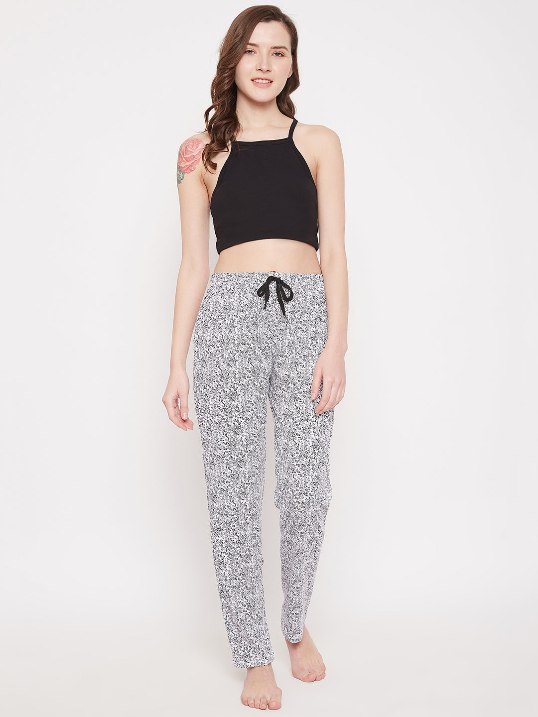 Women's Tiny Floral Printed Pajama