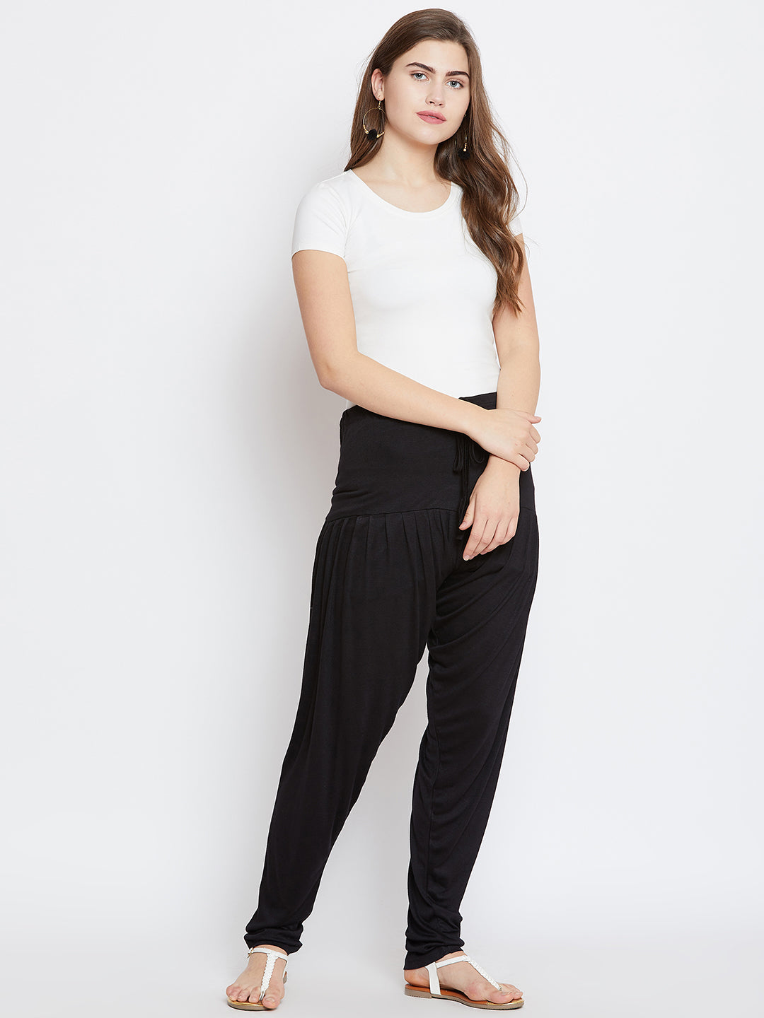 Black Plain Viscose Patiala