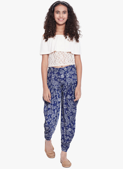 Hibiscus Printed Dhoti 40