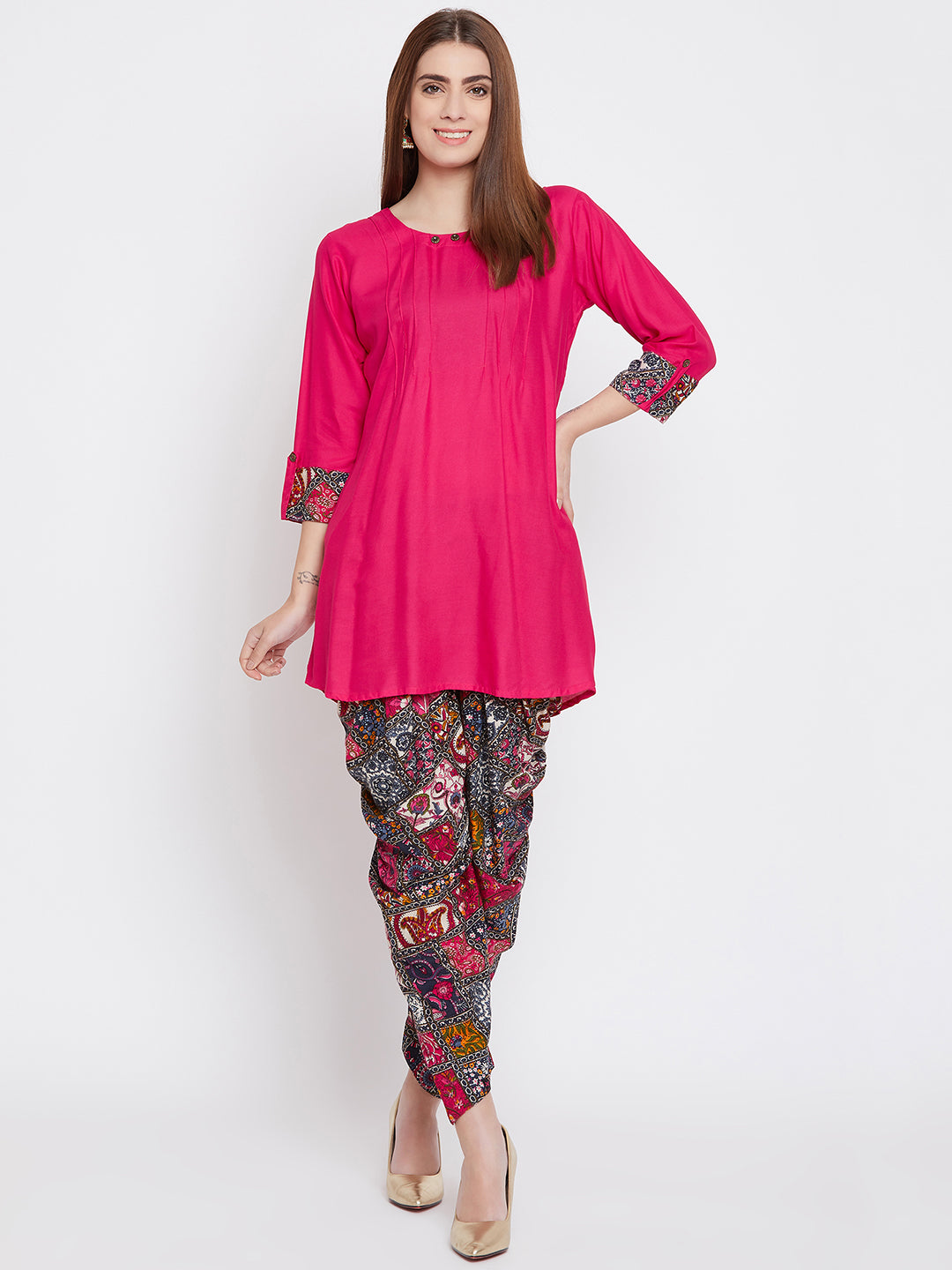Rani Kurti With bohemian Dhoti
