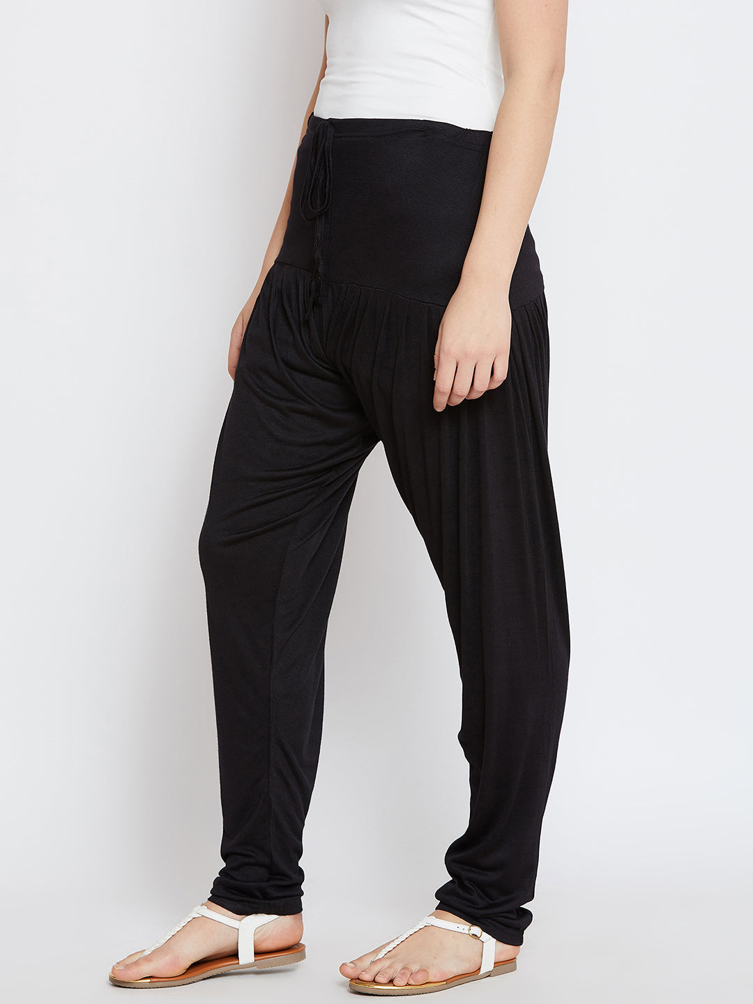 Black Plain Viscose Patiala