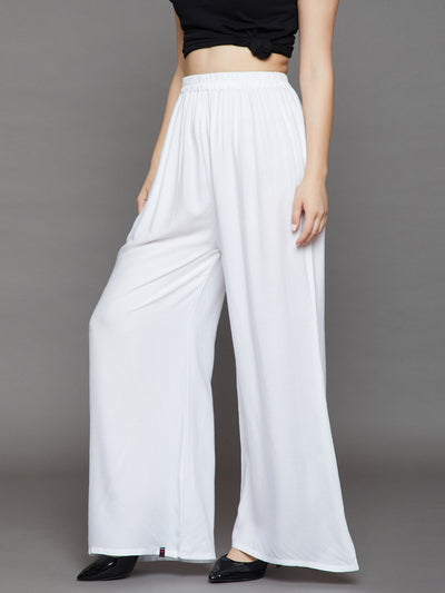 White Plain Rayon Palazzo