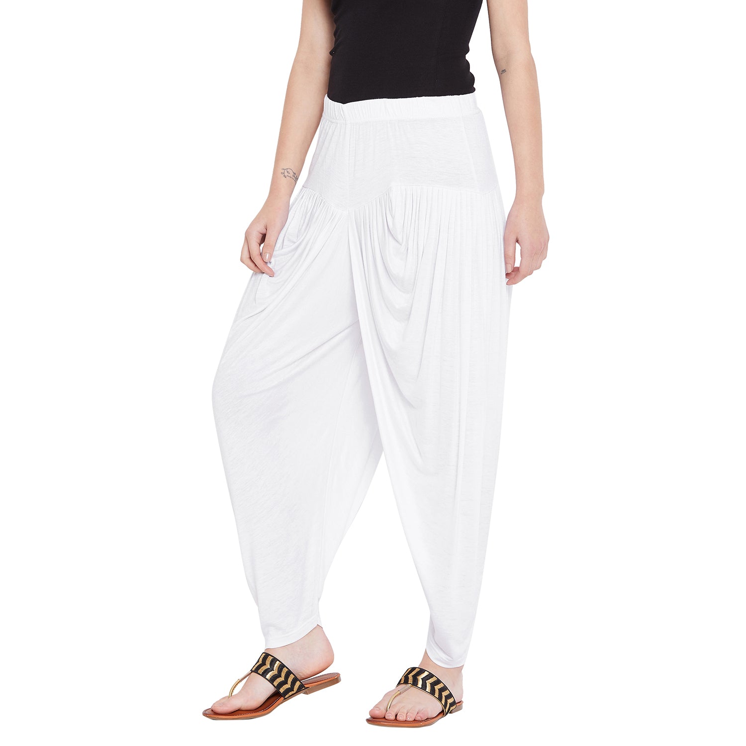 White Viscose Plain Dhoti