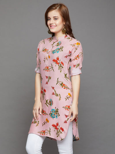 Vintage Floral Printed Kurti