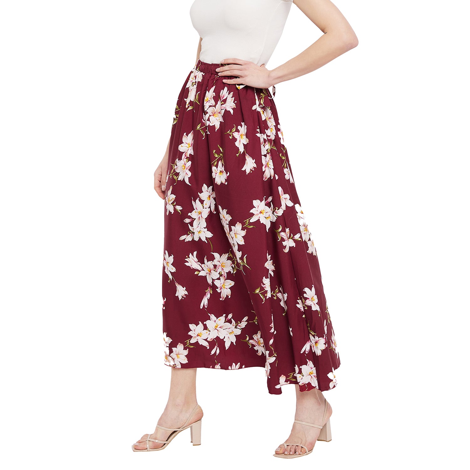 Mangolia White Pink Skirt